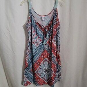 Secret Treasures XL 16/18 Sleepwear Gown Adjustable straps floral stretchy EUC